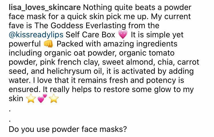 The Goddess Everlasting Facial Powder Mask